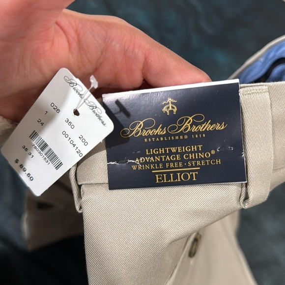 🔥NWT Brooks Brothers Light Blue Chino Pants🔥 - Picture 5 of 6